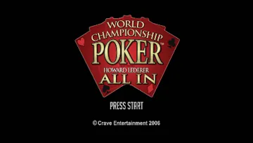 World Championship Poker featuring Howard Lederer - All In (EU) screen shot title